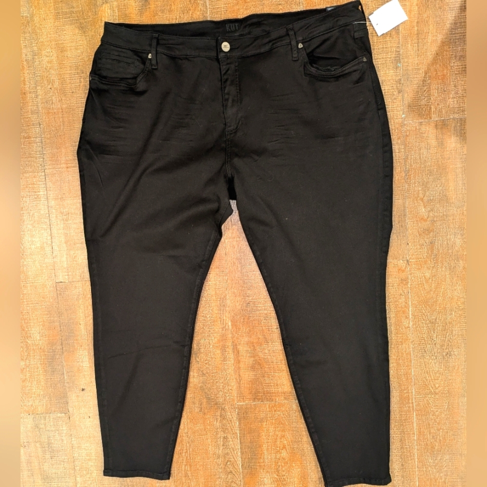 Kut From The Kloth NEW Toothpick Skinny 24W (Fits 44W 42L) High Rise Denim